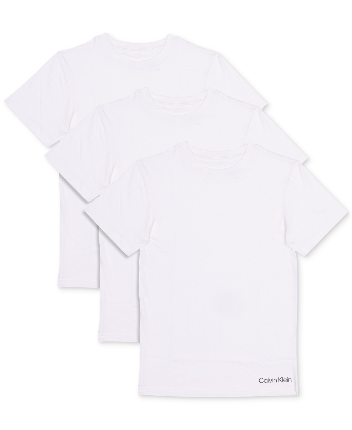 Calvin Klein Kids' Little & Big Boys Cotton T-shirts, Pack Of 3