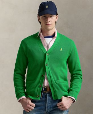 Polo Ralph Lauren Men's Cotton V-Neck Cardigan - Macy's