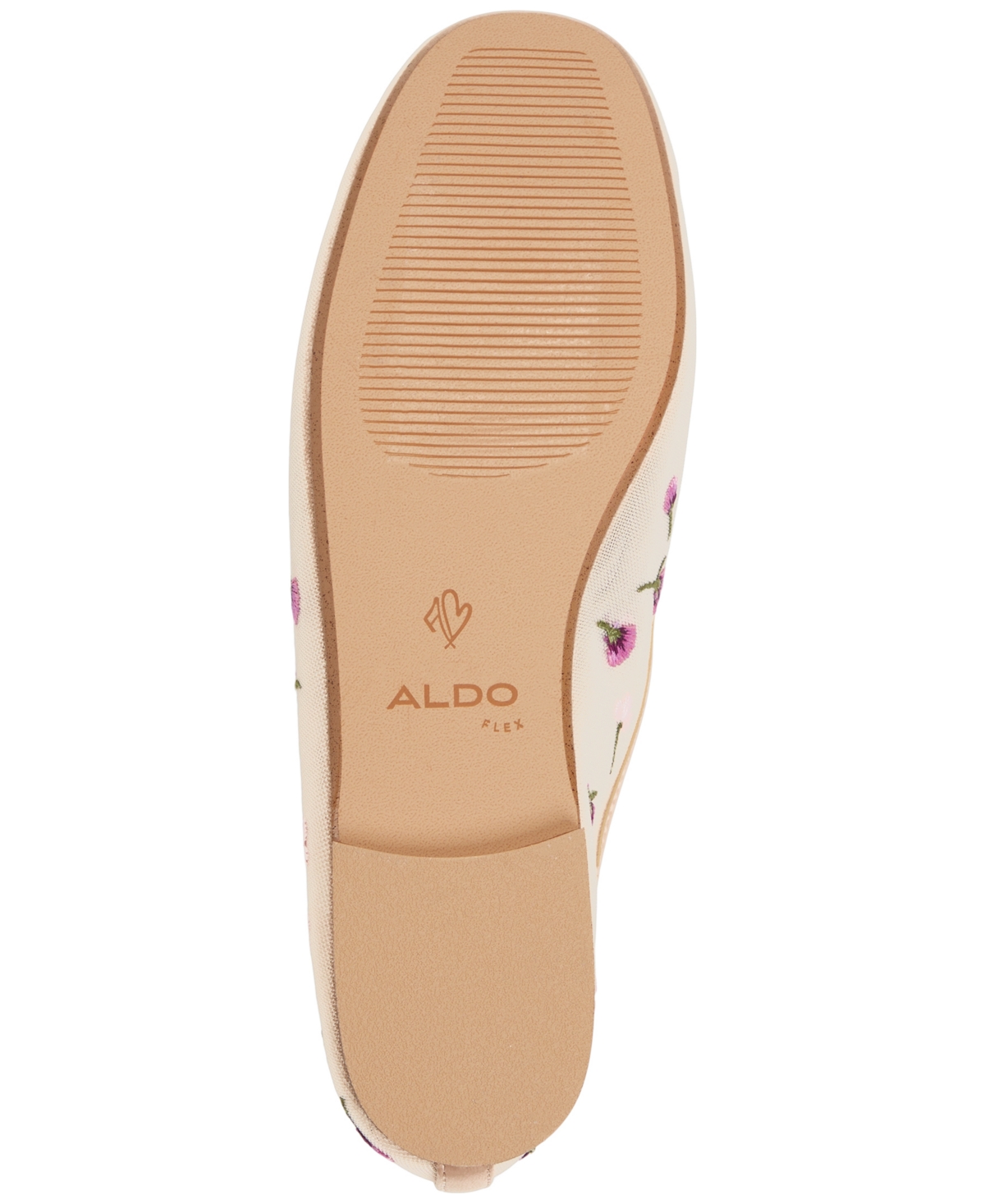 Shop Aldo Women's Joselie Bow-trim Ballerina Flats In Ivory Multi,floral