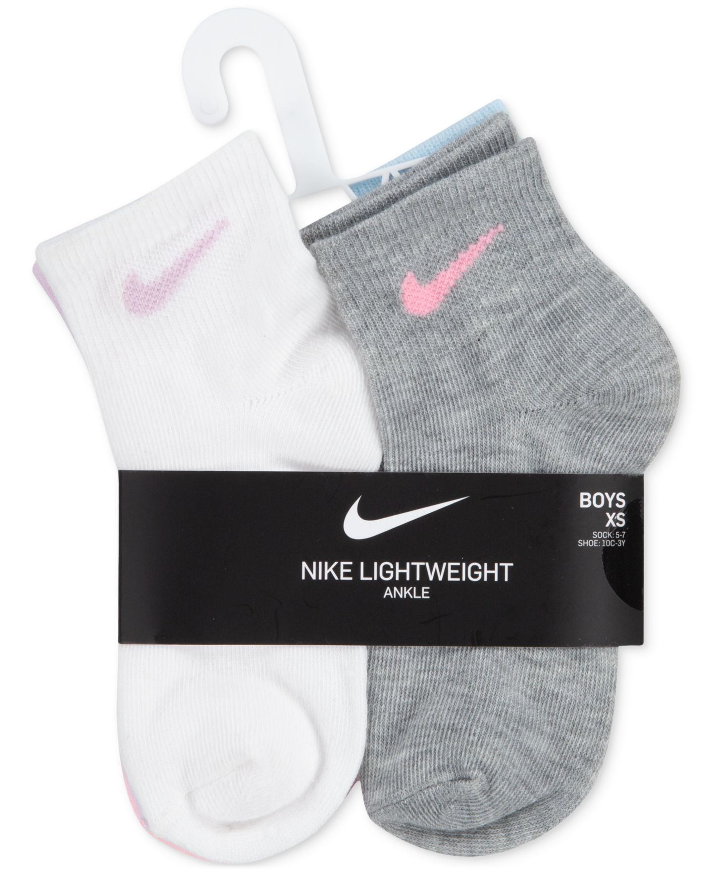 Носки Swoosh, укороченные, 6 шт. — Nike, цвет: Розовый / Фиолетовый — фото 3