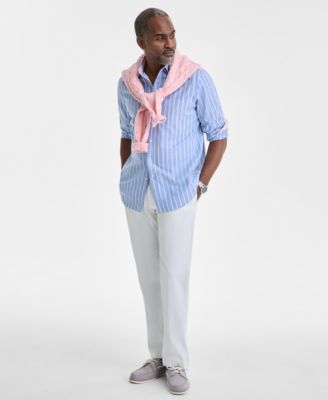 Men's Champ Stripe Oxford Long-Sleeve Shirt, Exclusively at Macy's