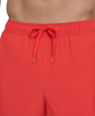 Men's Core Euro Regular-Fit Quick-Dry 5" Swim Trunks with Compression Short Liner