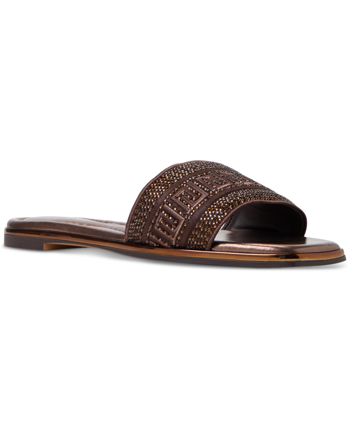 ALDO WOMEN'S OCEANIA EMBROIDERED SLIDE FLAT SANDALS 