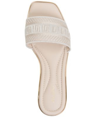 Women's Oceania Embroidered Slide Flat Sandals