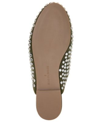 Women's Almond Toe Saddie Mules