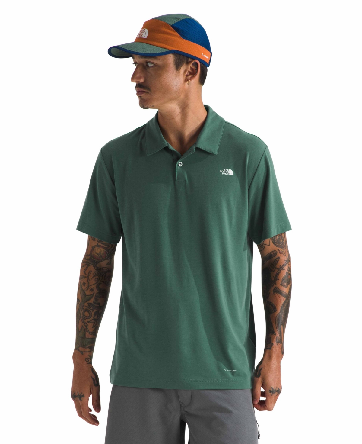 Shop The North Face Men's Adventure Polo Shirt In Smoked Pearl