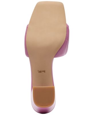 【COACH】Holly Block-Heel Leather Square-Toe Sandals COACH Holly Block-Heel Leather Square-Toe Sandals - Macy's
