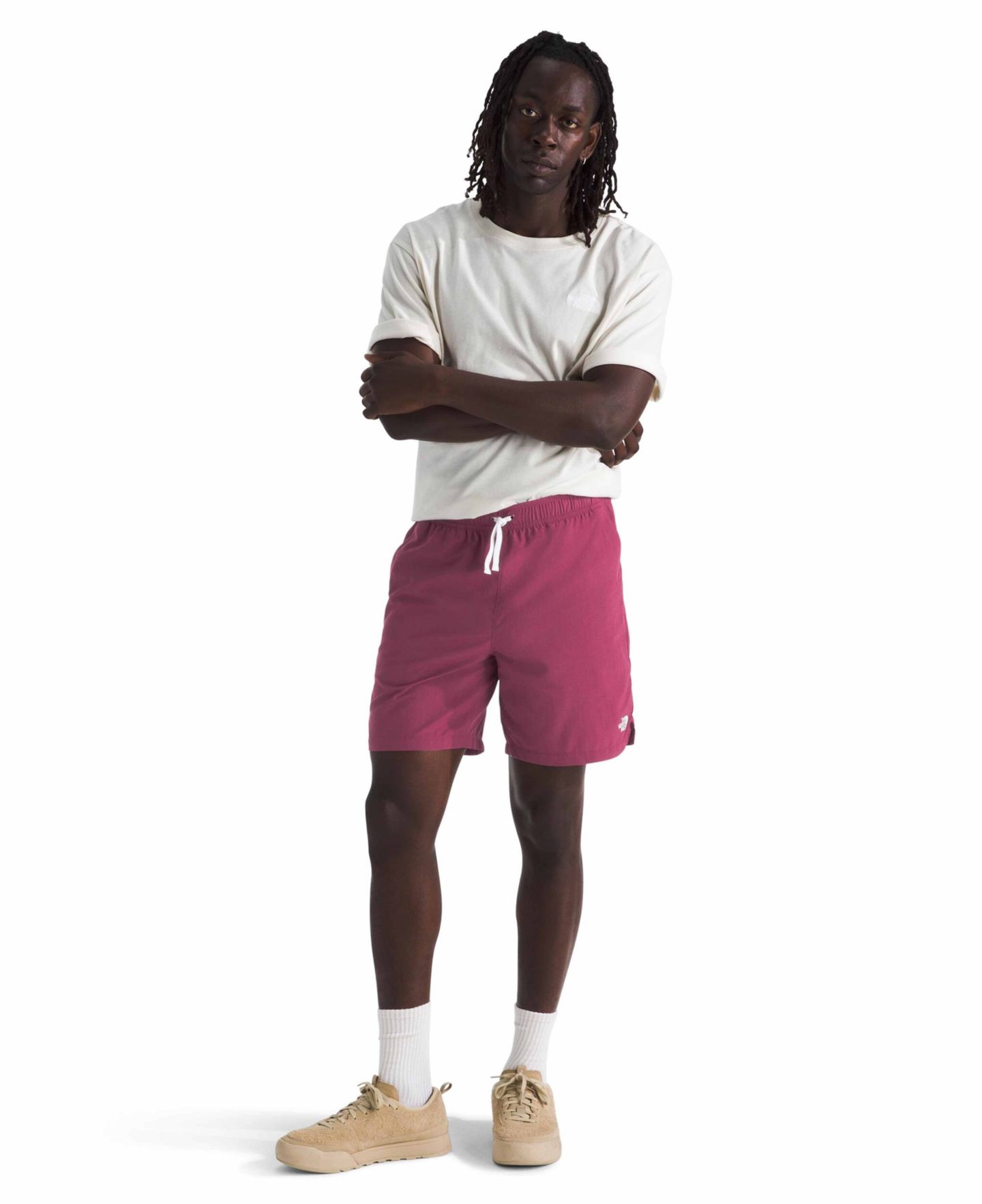 Мужские шорты The North Face Action 2.0 Shorts, цвет: Ягодный — фото 2