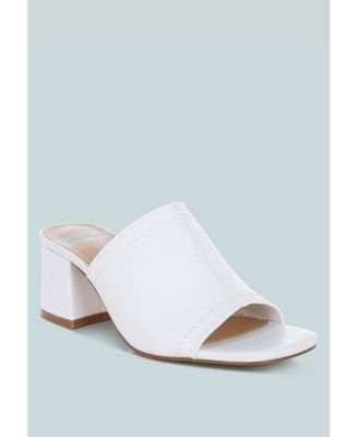 Wuling Slip-On Soft Leather Heels