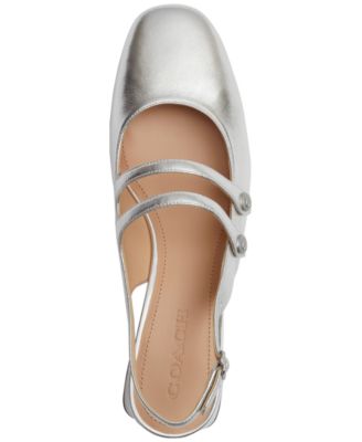 COACH Winley Patent Leather Mary Janes Slingback Pumps - Macy's
