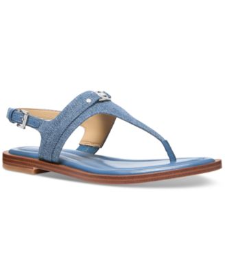 サンダル・ミュール Michael By Michael Kors Sandal Mandy Michael Kors Mandy Logo Slingback Thong Sandals - Macy's