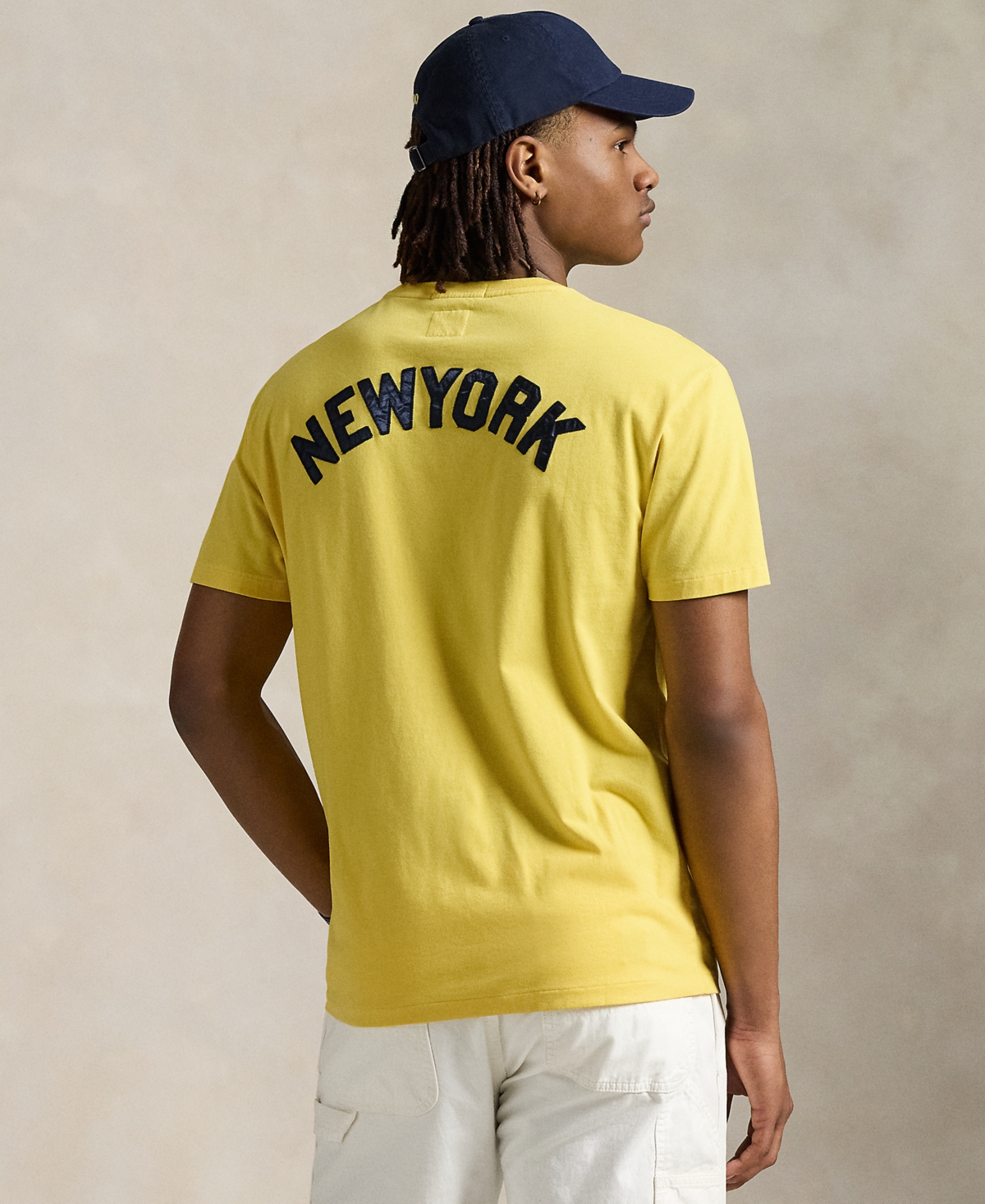 Polo Ralph Lauren Unisex Yankees Jersey T-shirt In Signal Yellow