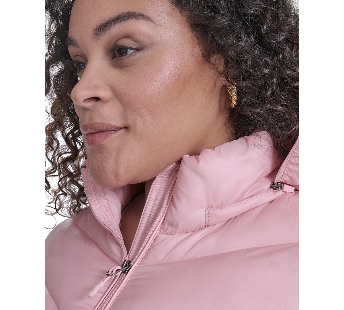 CHARTER CLUB PLUS SIZE PACKABLE HOODED PUFFER COAT, CREATED FOR MACY'S 