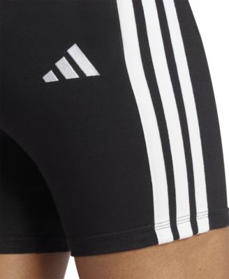 Women's Essentials 3-Stripe High-Rise Bike Shorts