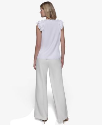 Women's Ruffled Sleeveless Top