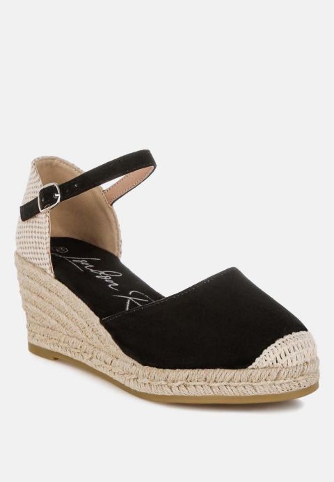 Женские сандалии London Rag Paryor Microfiber Espadrilles, цвет: Чёрный