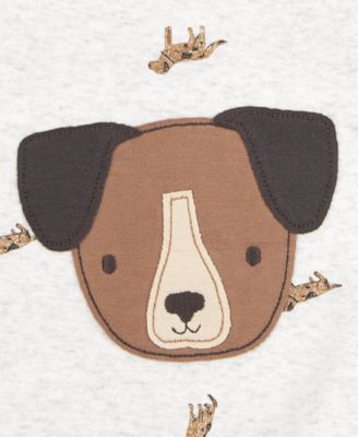 Carter's Baby Boys Dog-Print Short-Sleeve Romper