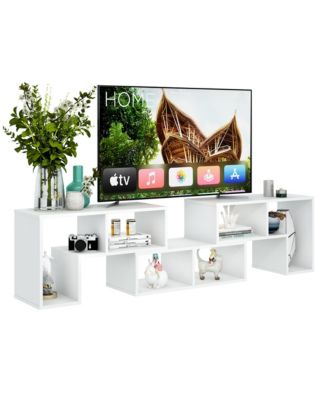 3 Pieces TV Console Stand Modern Entertainment Center Storage Bookcase