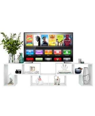 3 Pieces TV Console Stand Modern Entertainment Center Storage Bookcase
