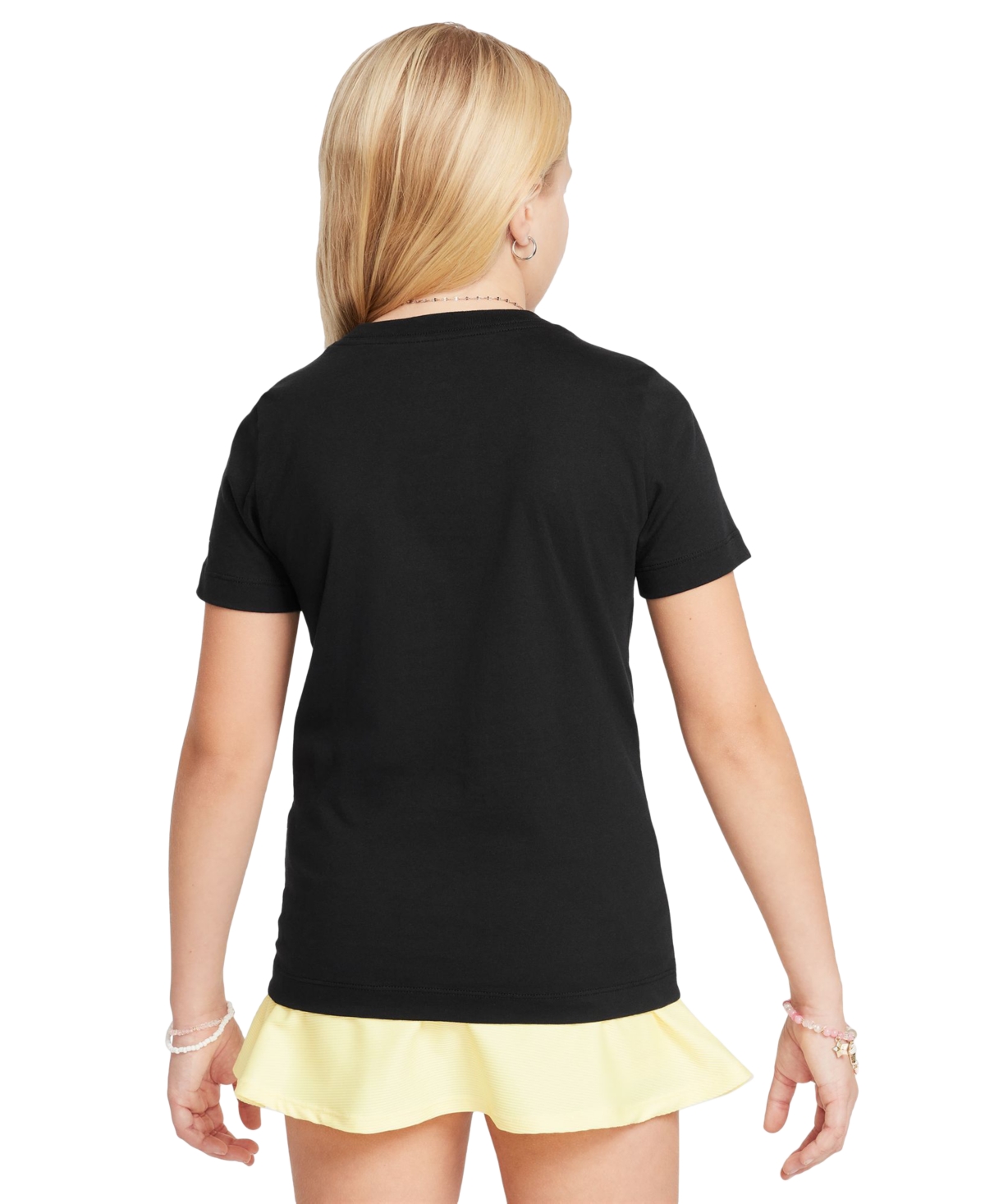 Nike Big Kids Sportswear Printed Crewneck T-shirt In Black
