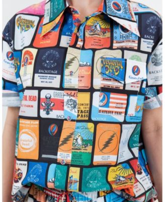 Women's Grateful Dead Backstage Pass Print Short Sleeve Shirt