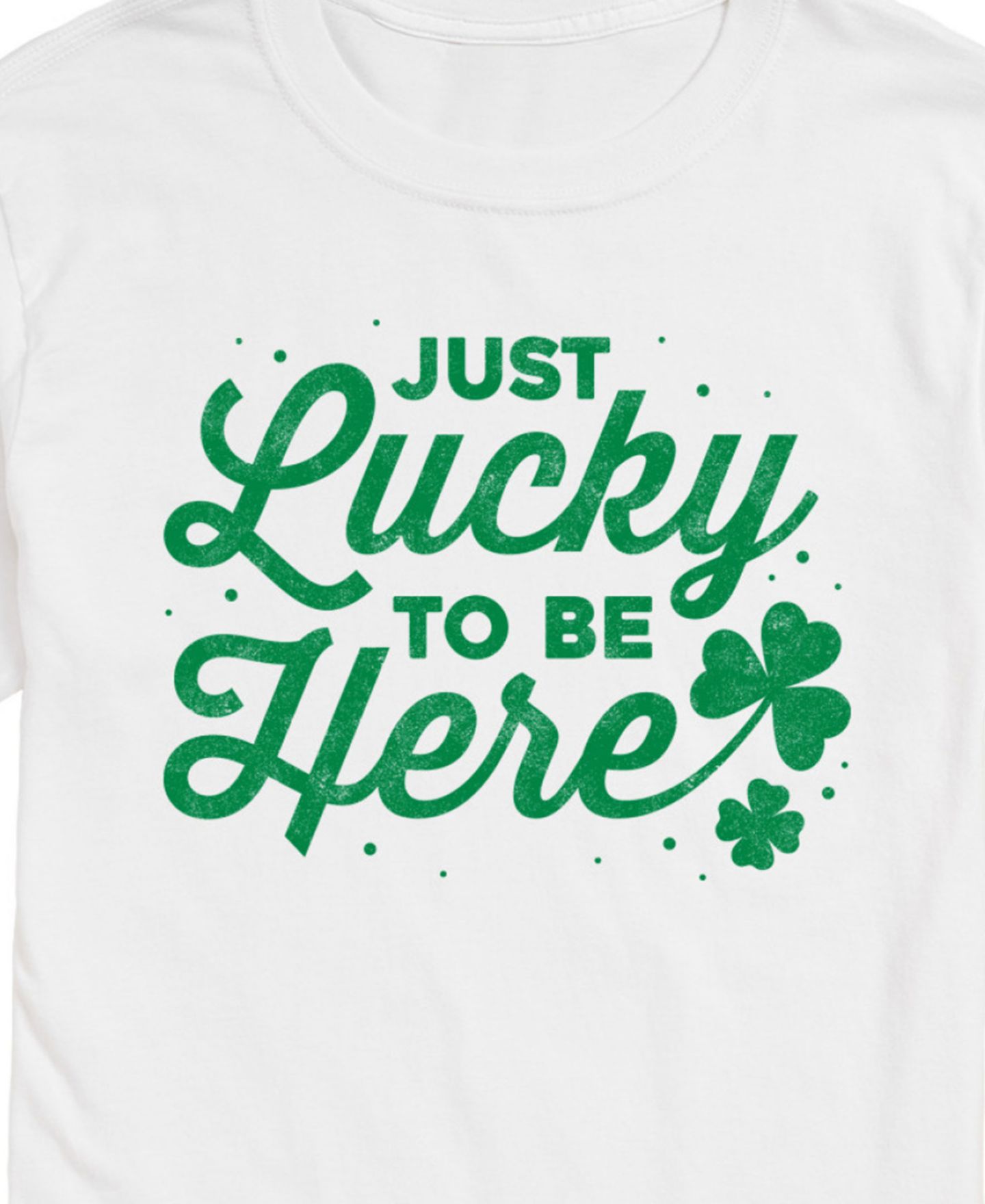 Мужская футболка AIRWAVES St Patrick's Just Lucky To Be Here Short Sleeve, цвет: Белый — фото 3