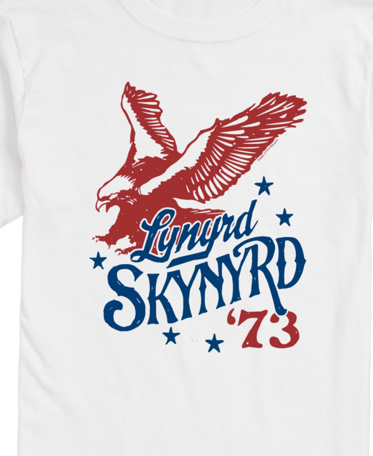 Airwaves Men's Lynyrd Skynyrd '73 Short Sleeve T-shirt In White
