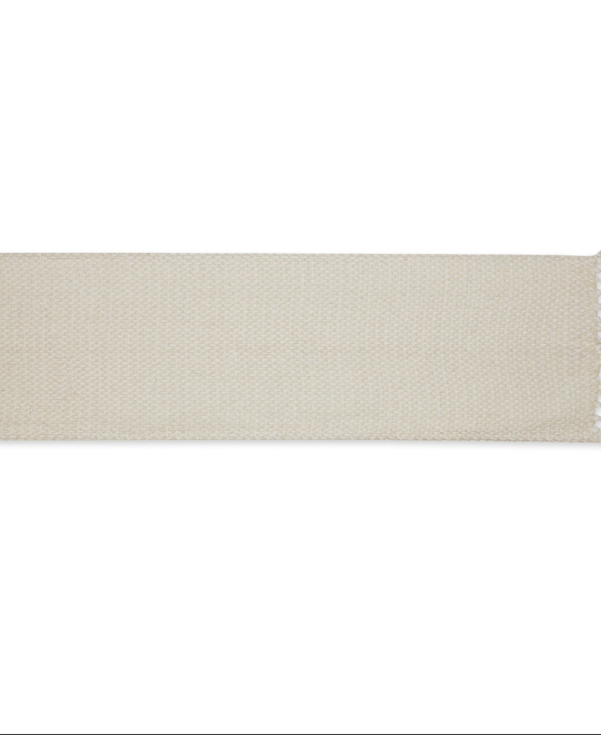 Design Imports Woven Jacquard Fringe Table Runner, 15" X 72" In Natural