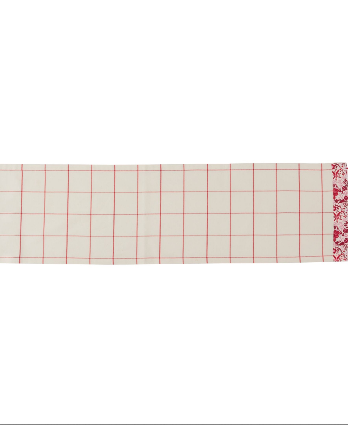 Design Imports Darling Window Pane Table Runner, 14" X 72" In Darling Window Pane