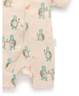 Baby Boy and Baby Girl Short Sleeve 2 Pack Zip Coverall