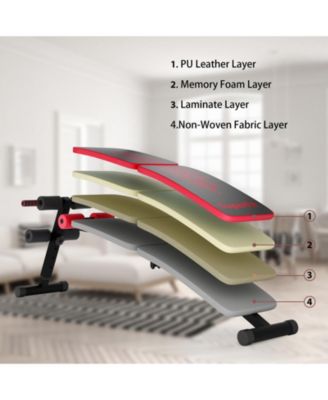 Abdominal Twister Trainer with Adjustable Height Exercise Bench