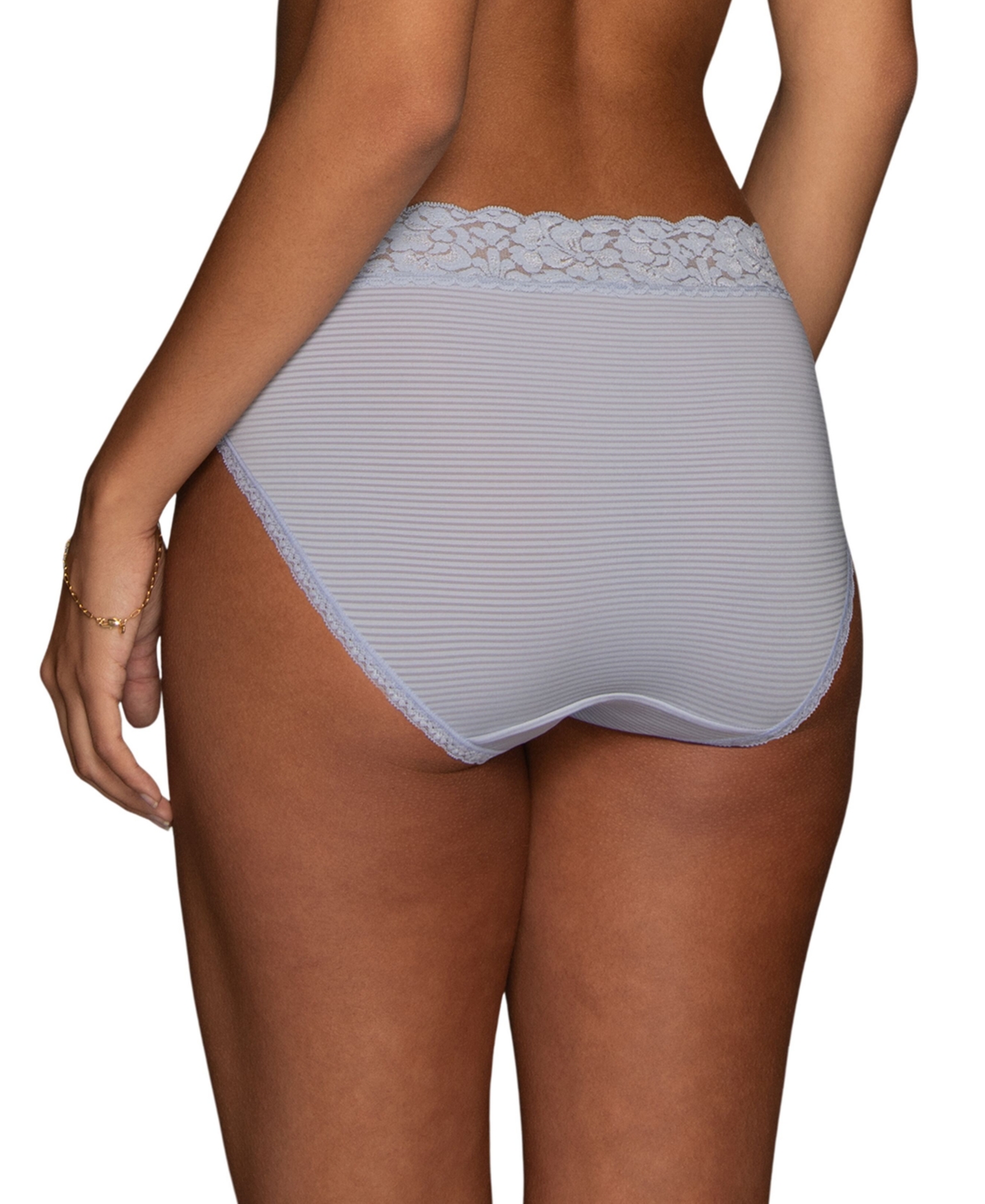 VANITY FAIR WOMEN'S FLATTERING LACE HI-CUT PANTY UNDERWEAR 13280, EXTENDED SIZES AVAILABLE 