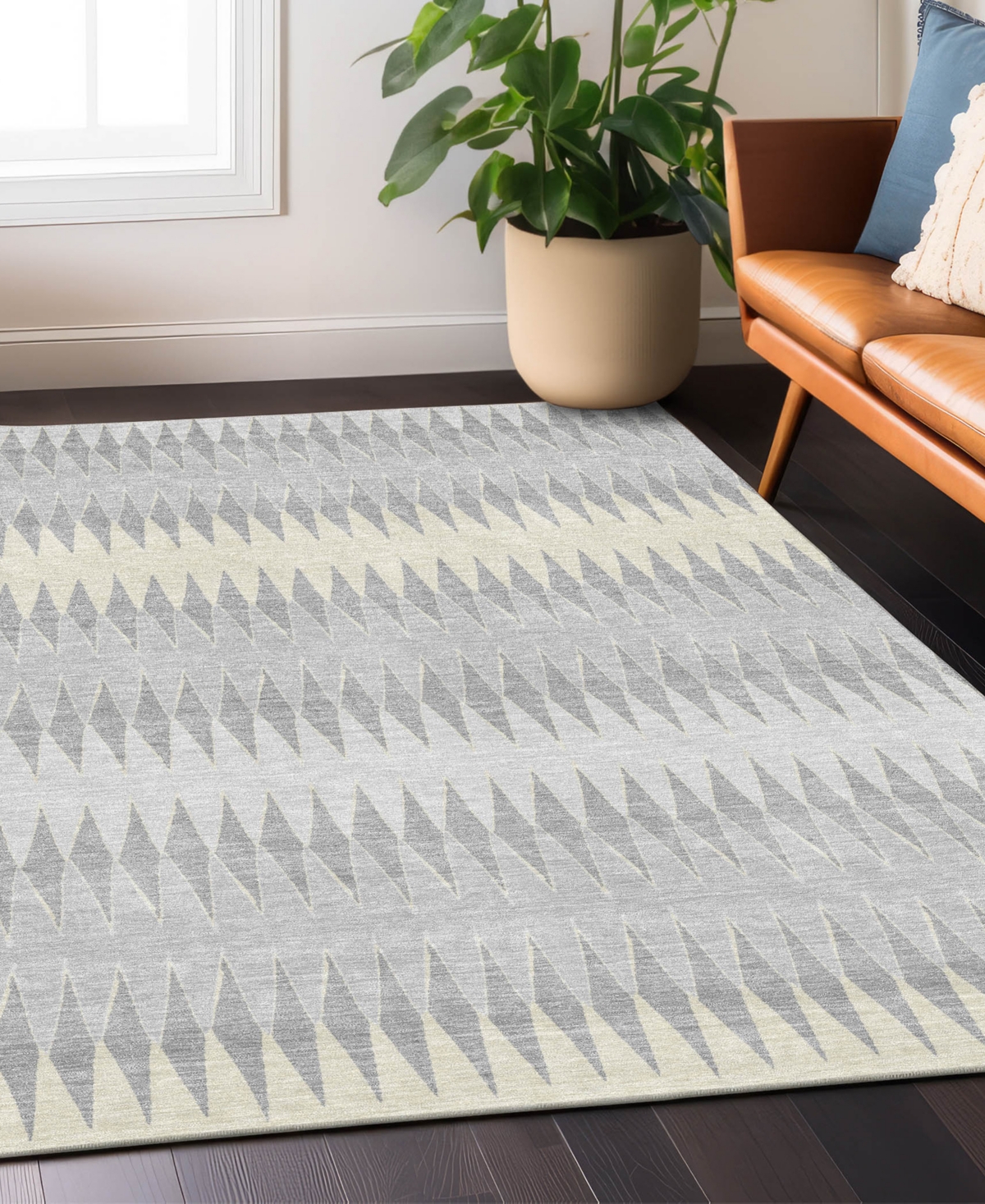 Addison Chantille Acn867 9'x12' Area Rug In Silver