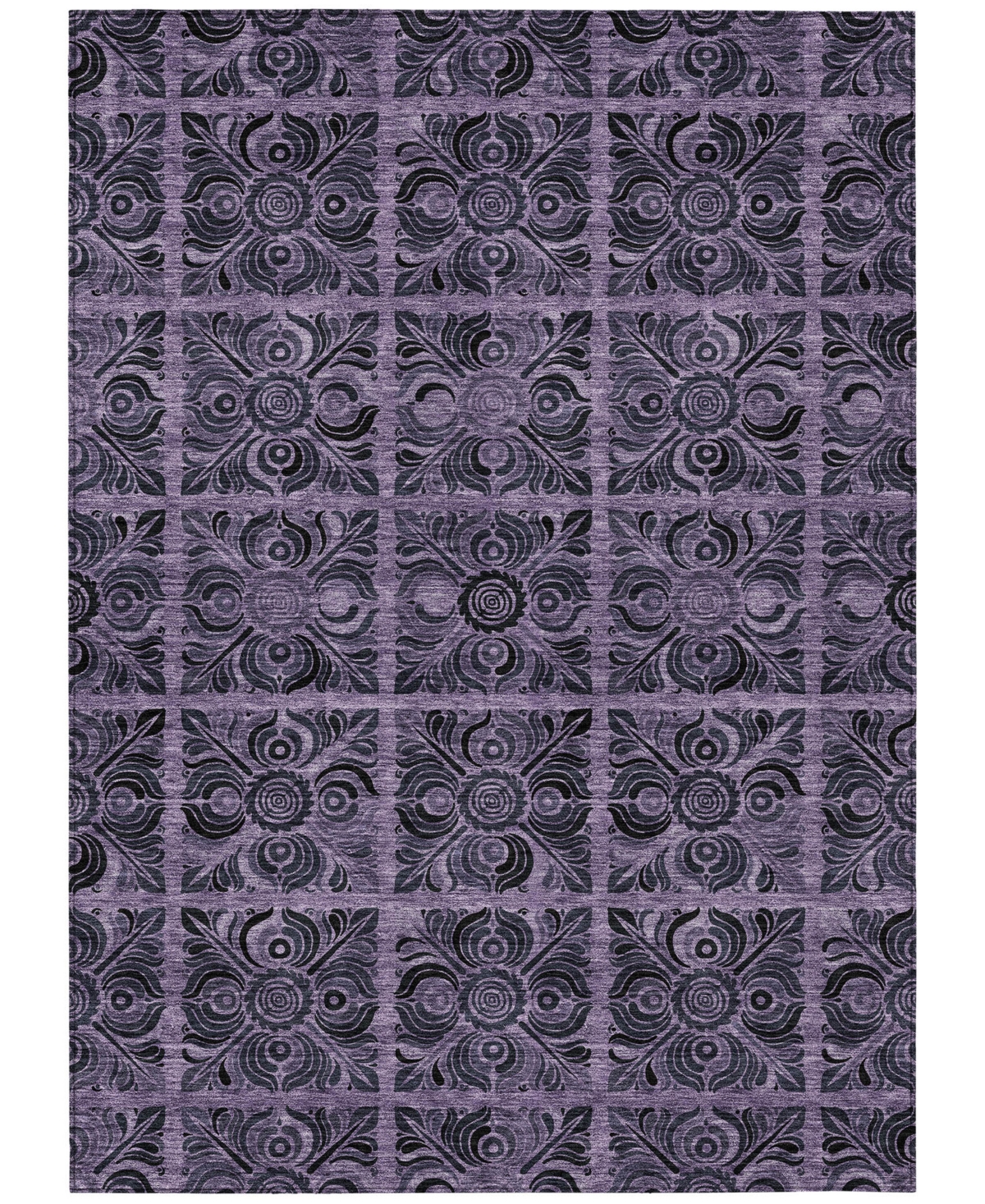 Addison Chantille Acn853 9'x12' Area Rug In Purple