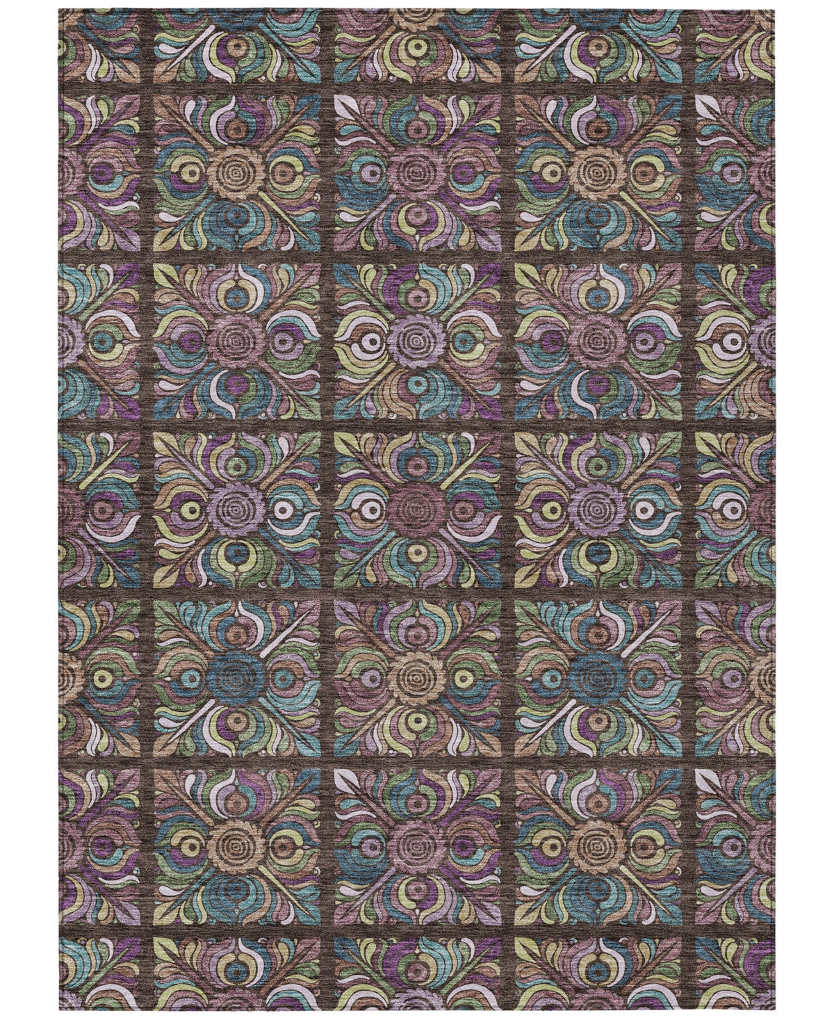Addison Chantille Acn852 8'x10' Area Rug In Chocolate