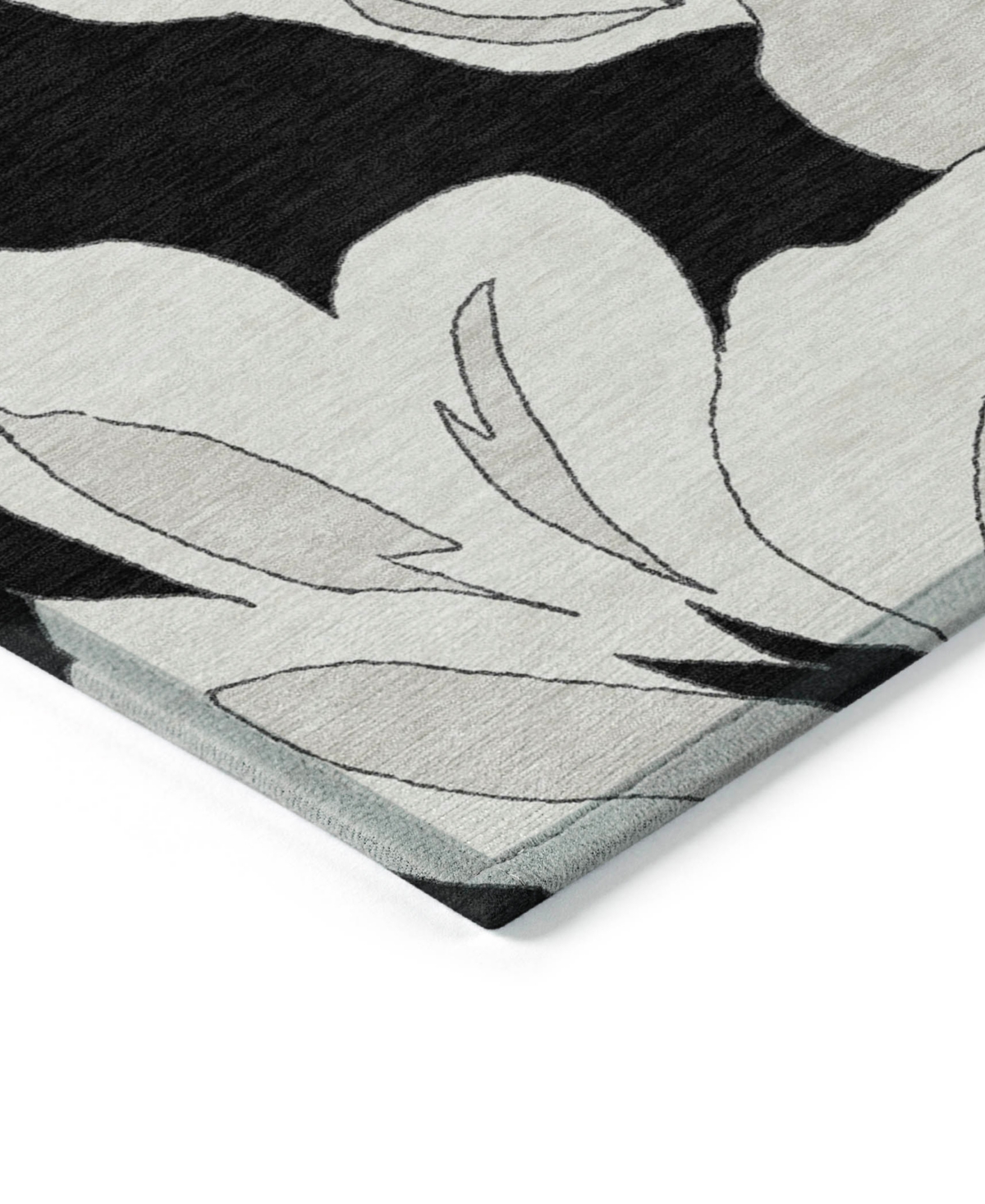 Addison Chantille Machine Washable Acn857 5'x7'6" Area Rug In Black