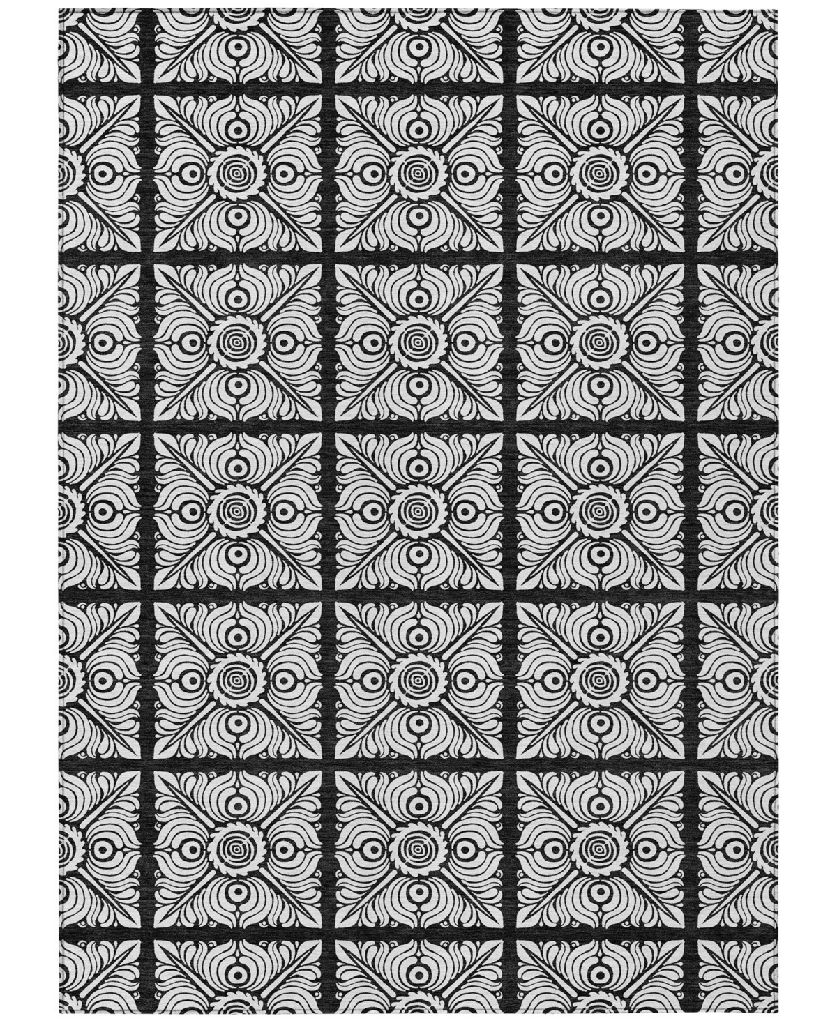 Addison Chantille Acn854 5'x7'6" Area Rug In Black