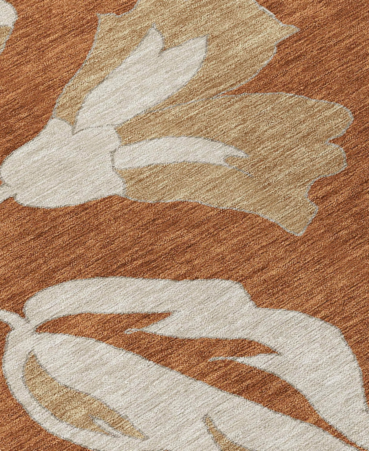 Addison Chantille Machine Washable Acn857 2'6"x3'10" Area Rug In Terracotta