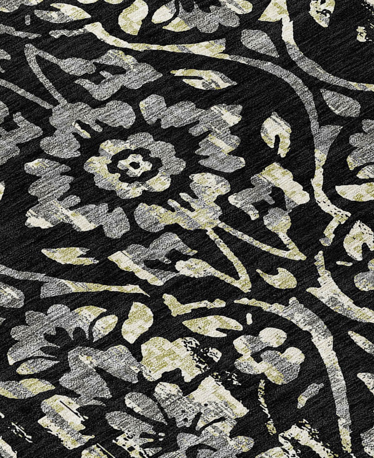 Addison Chantille Machine Washable Acn868 2'3"x7'6" Runner Area Rug In Black