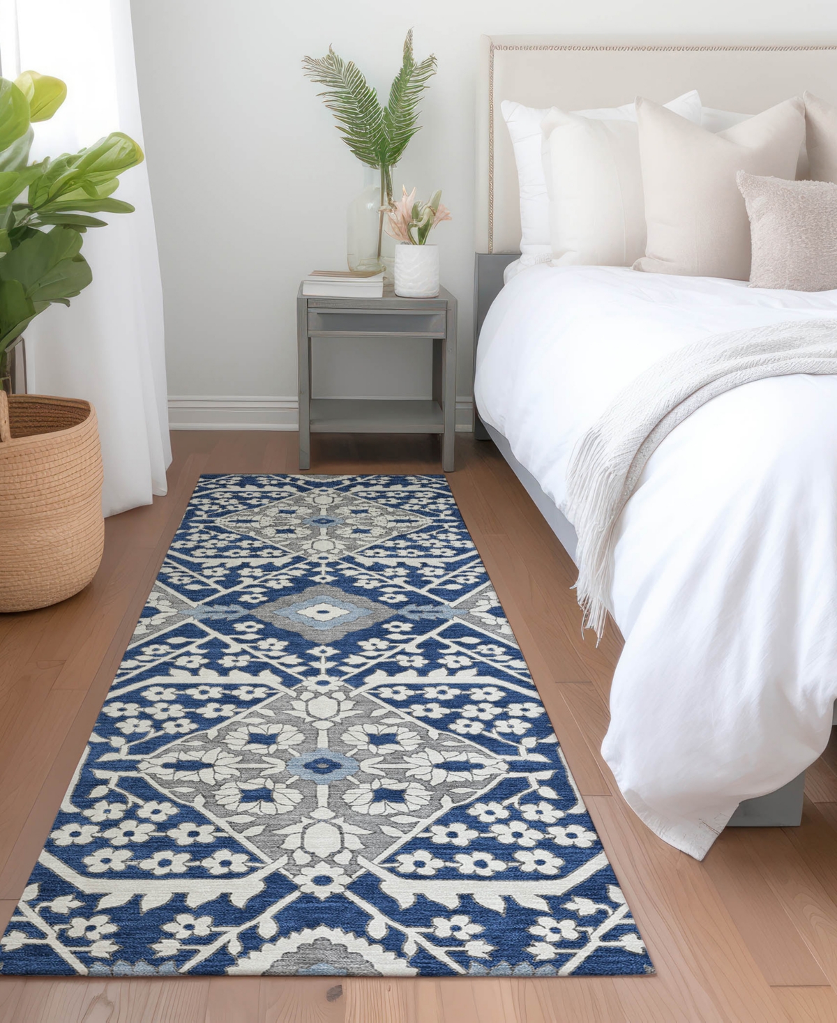 Addison Chantille Acn863 2'3"x7'6" Runner Area Rug In Navy