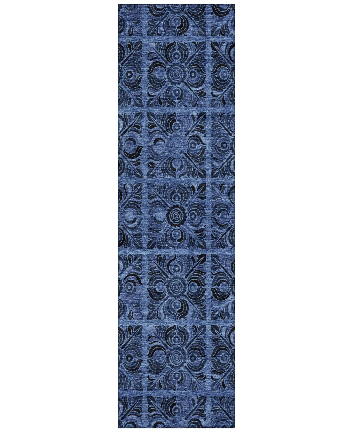 Addison Chantille Acn853 2'3"x7'6" Runner Area Rug In Denim
