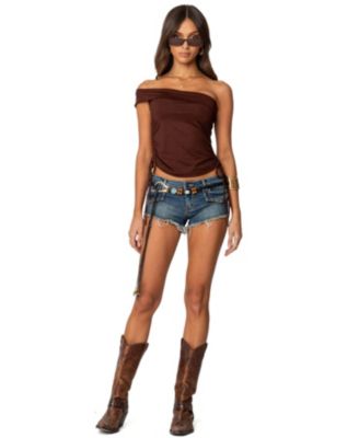 Women's Yafa Asymmetric Off Shoulder Top