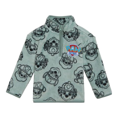 Толстовка Paw Patrol Fleece Quarter-Zip для мальчиков-малышей, цвет: Светлый синий серый