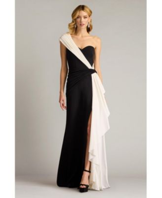 Lune Waterfall Sash Gown