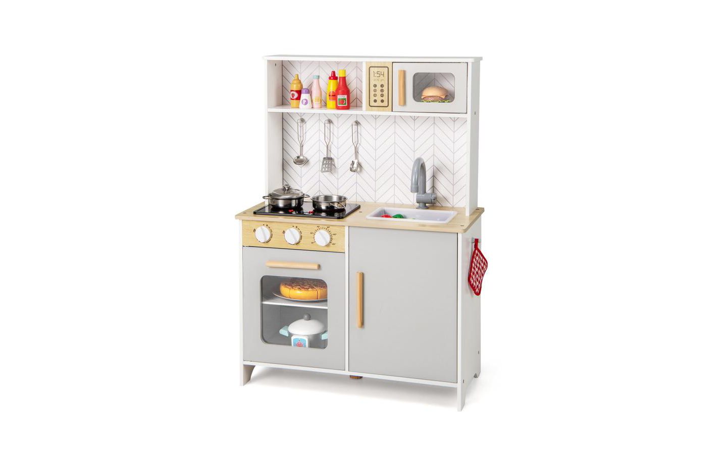 Детский игровой набор Slickblue Lights and Sounds Kids' Kitchen Playset, Ages 3+, цвет: Белый — фото 1