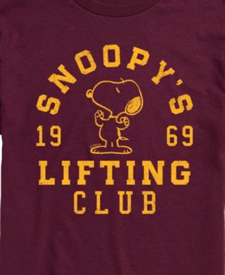 Men's Peanuts Snoopy's Lifting Club Short Sleeve T-Shirt