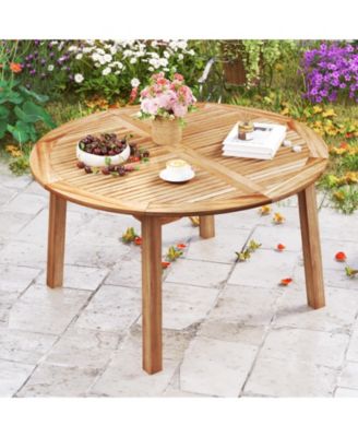 Outdoor Acacia Wood Dining Table for 4-6 People