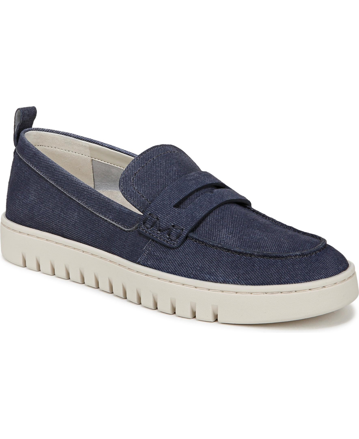 Vionic Womens Uptown Loafers - Dark denim suede