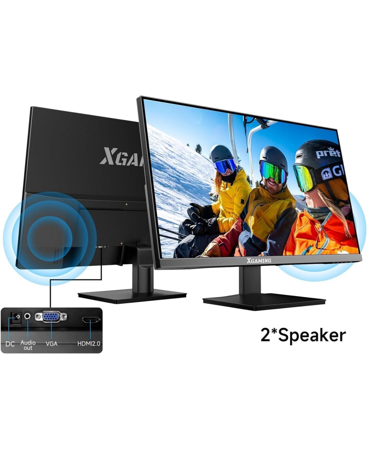 memzuoix Led Rechargeable Wireless Mouse and 27 Inch Computer Monitor 100hz 1920 x 1080p with Hdmi