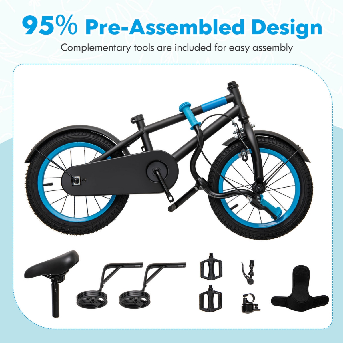 Kids Bike with Adjustable Handlebar and Saddle Perfect for Growing Riders
